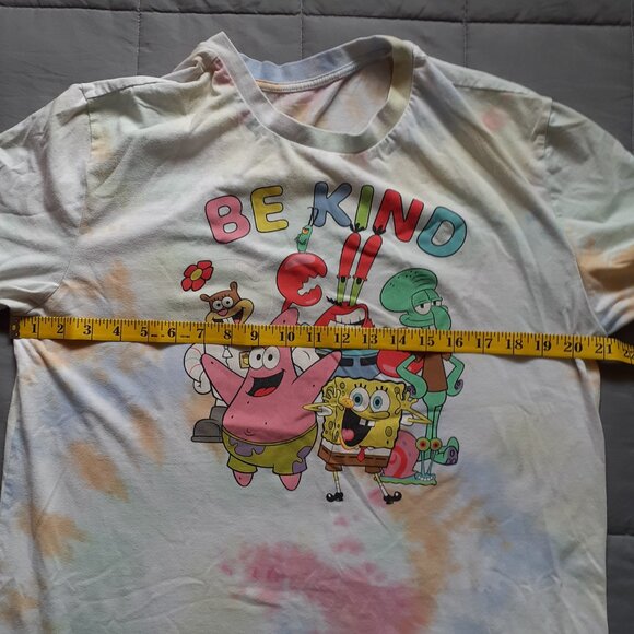 Nickelodeon Spongebob Squarepants Be Kind Pastel Tie Dye T-shirt Womens Large - Picture 6 of 7